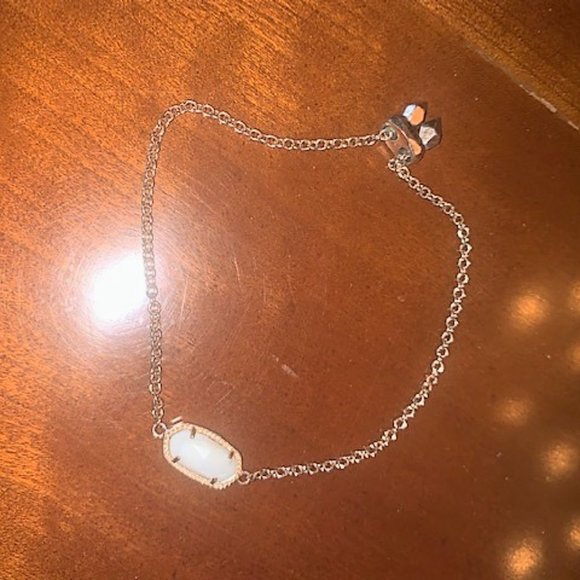 Kendra Scott Rose Gold White Elaina Chain Bracelet - Picture 3 of 3